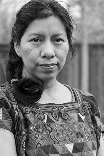 black and white photo of a woman